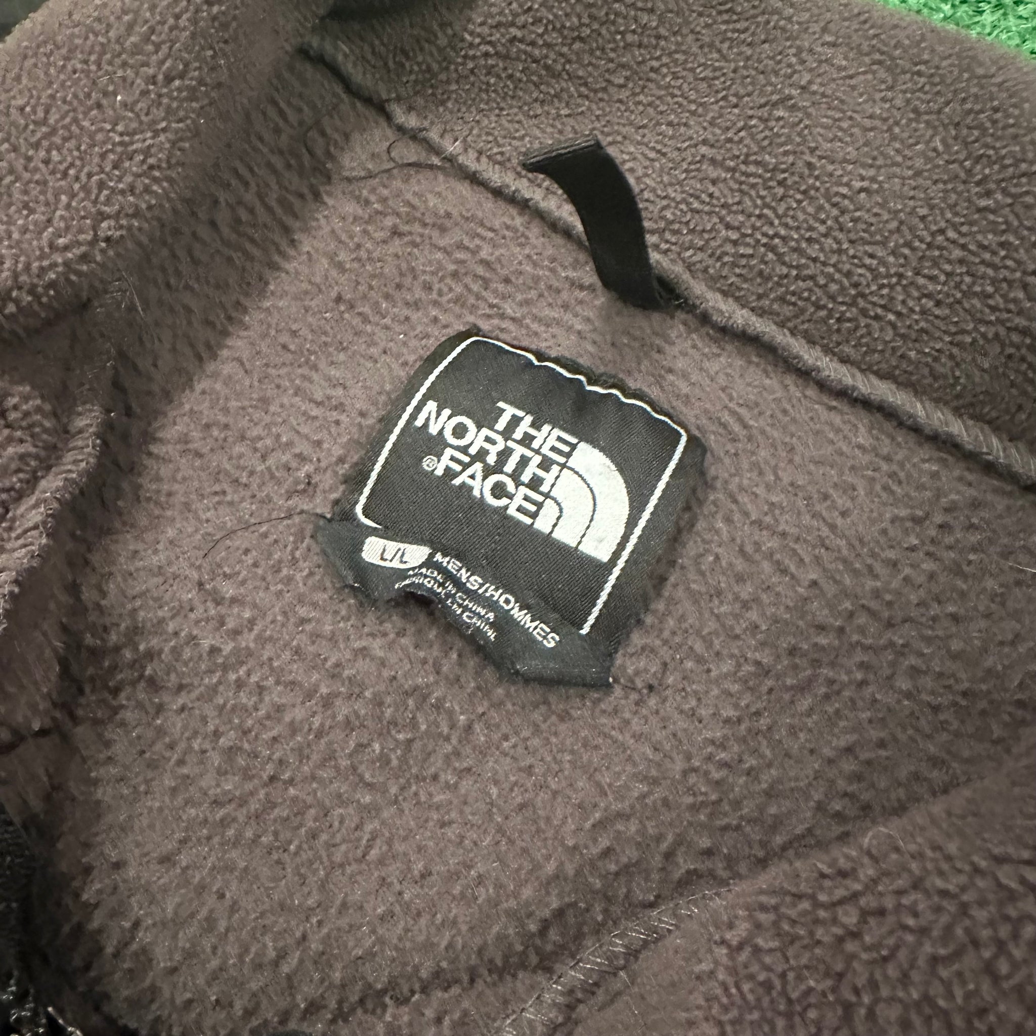 The North face Pocket Brown Black Full-Zip Fleece Jacket (L)