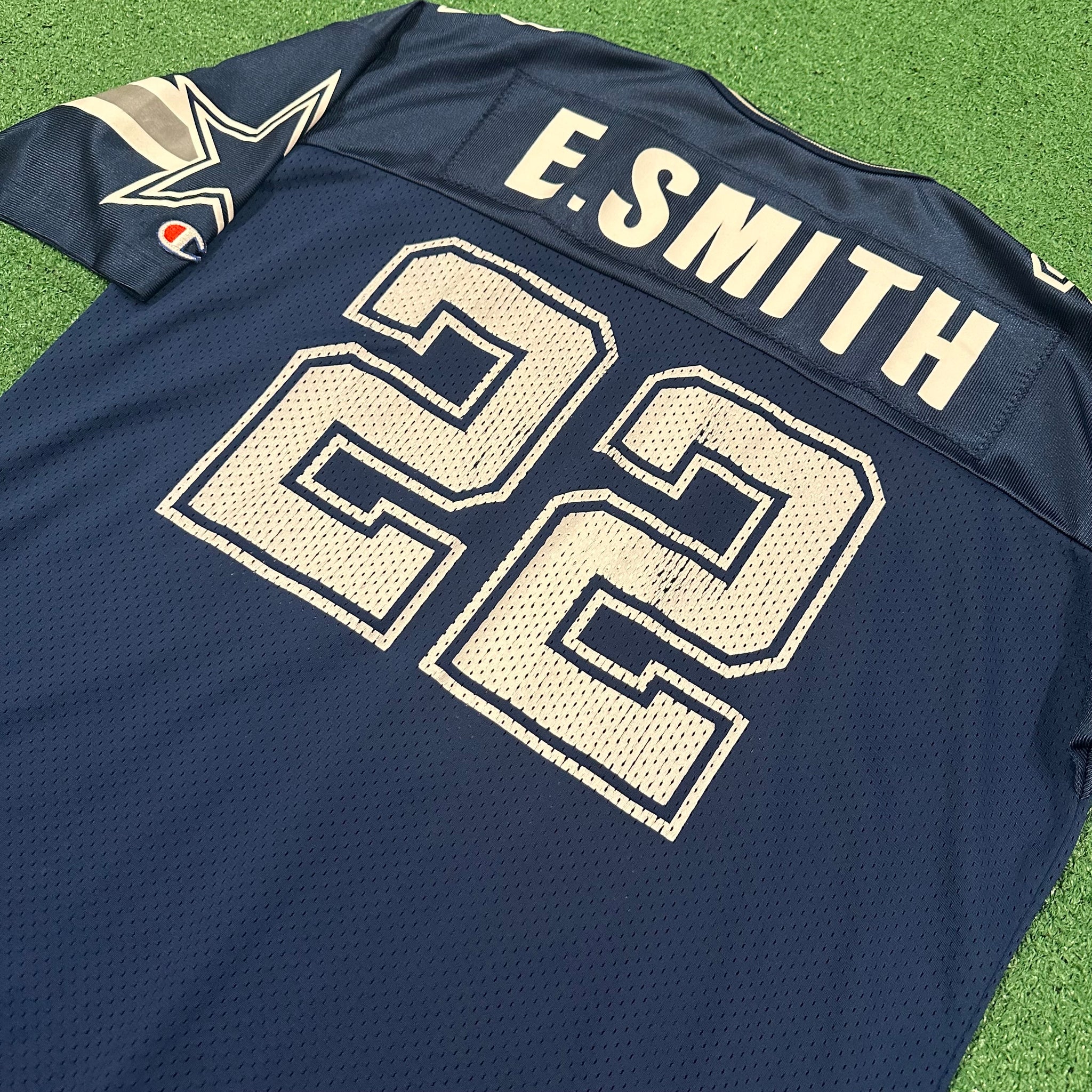 Vintage Champion Dallas Cowboys #22 Emmitt Smith NFL Jersey (S)