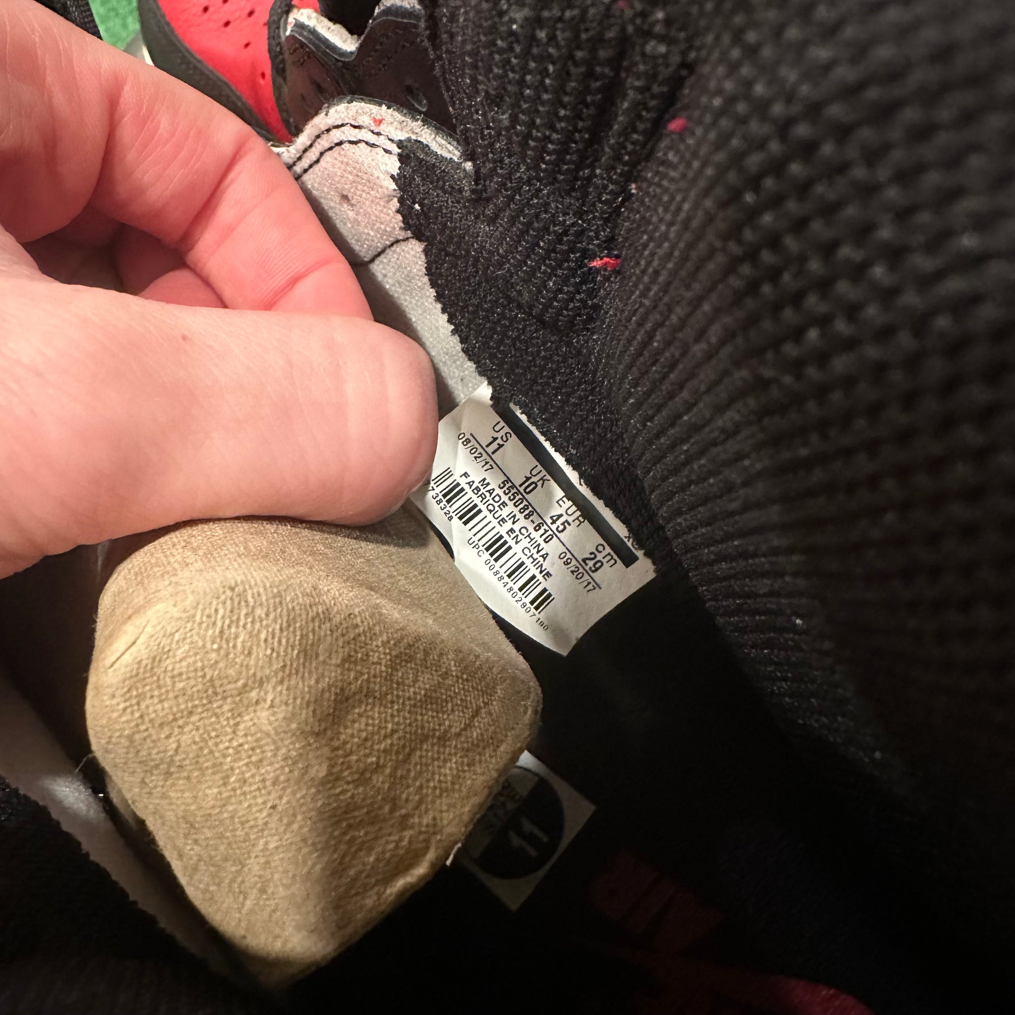 Jordan 1 Retro High Bred Toe 555088-610 (11)