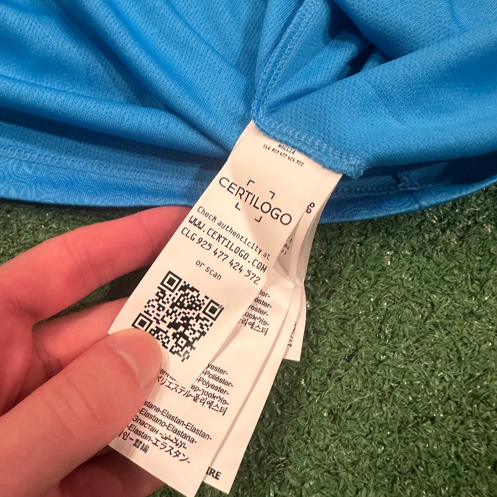 EA7 SSC Napoli #77 Kvaratskhelia 2023/2024 Home Football Shirt (XXXL)