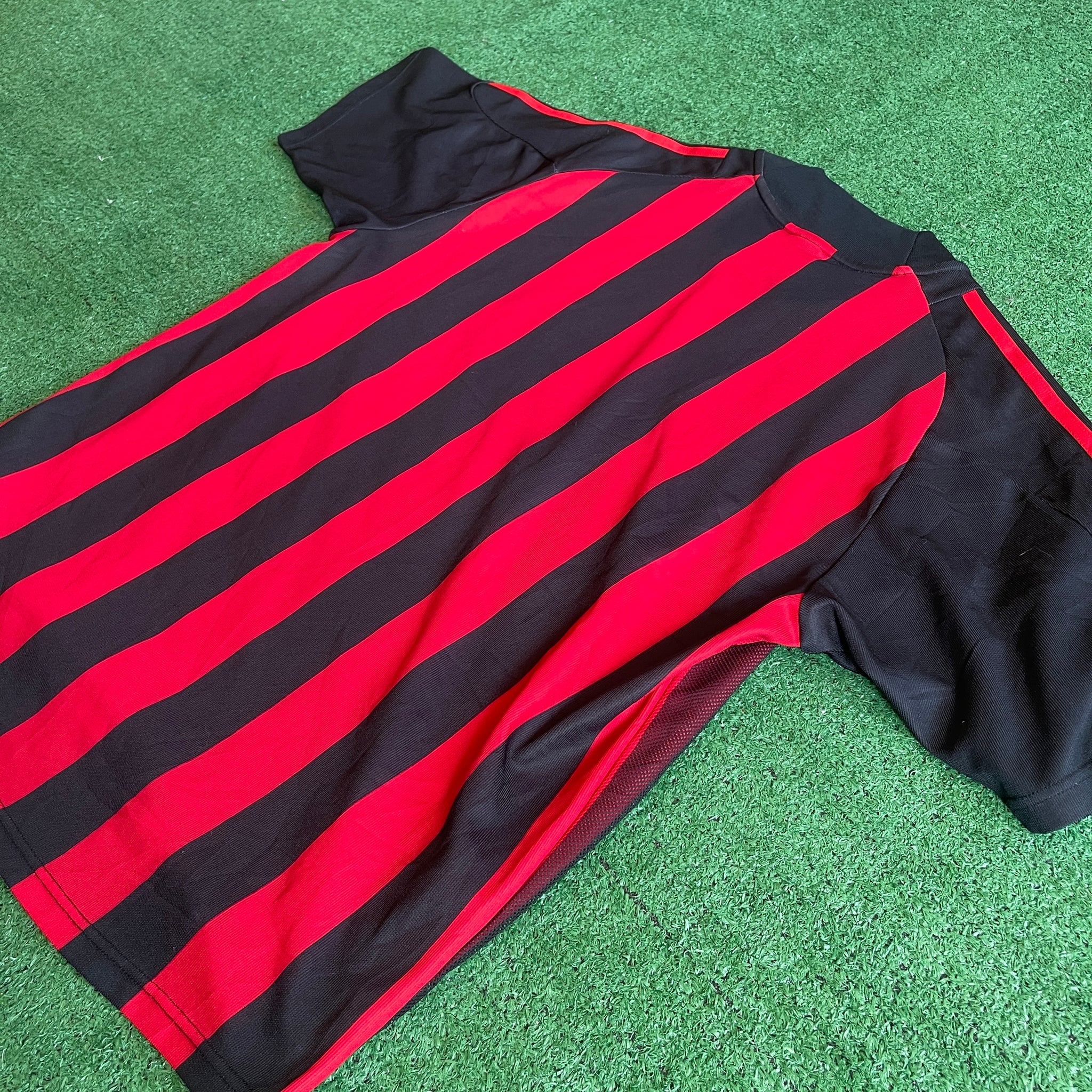 Vintage Adidas AC Milan 2002/03 Home Football Kit (L)