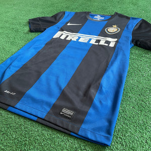 Nike Inter Milan #4 J. Zanetti 2012/13 Home Football Kit (S)