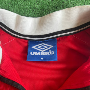Vintage Umbro Manchester United #7 Beckham 1998/00 Home Football Kit (M)