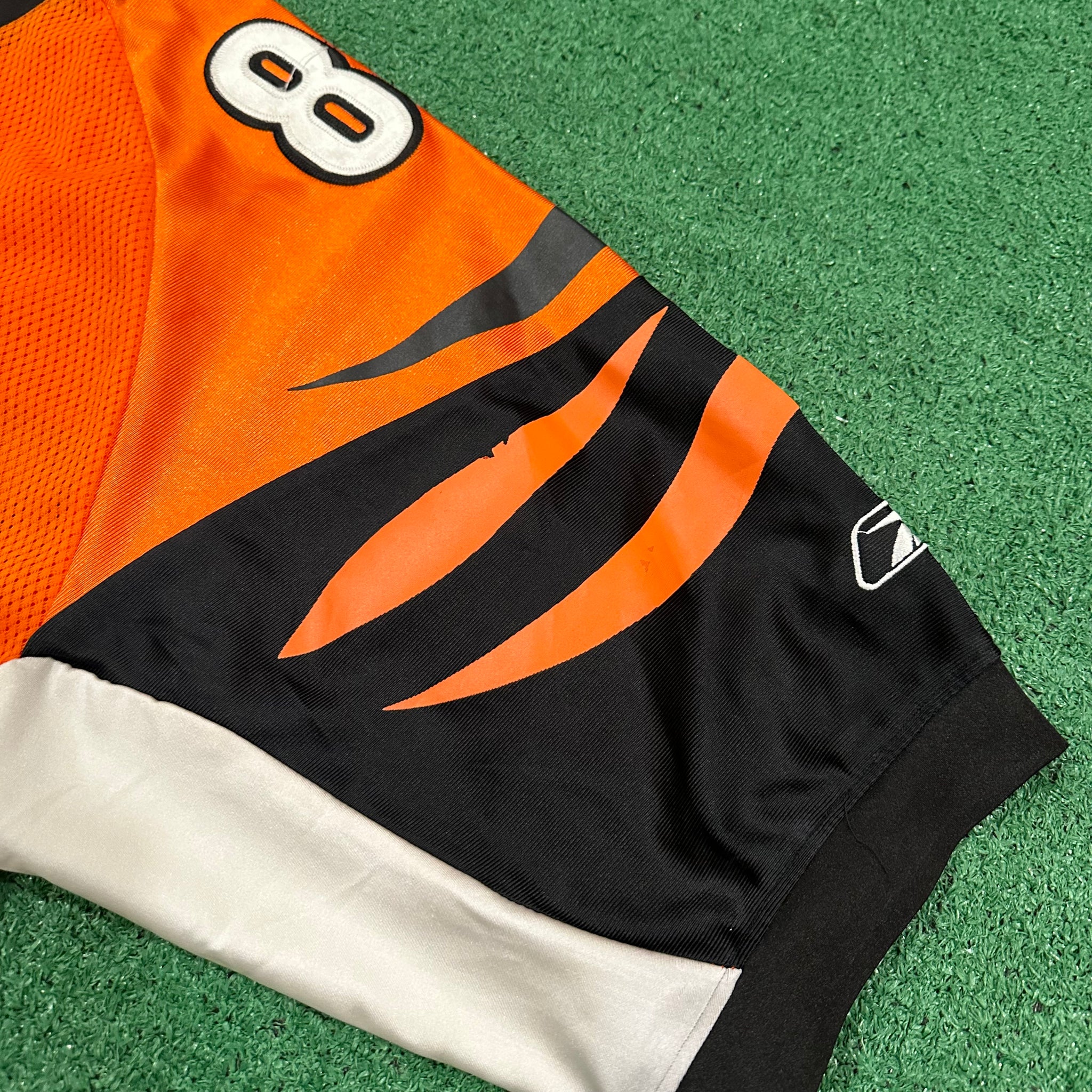 Vintage Reebok Cincinnati Bengals #85 C. Johnson Stitched NFL Jersey (50)