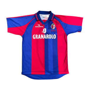 Vintage Diadora Bologna FC 1999/00 Home Football Kit (L)