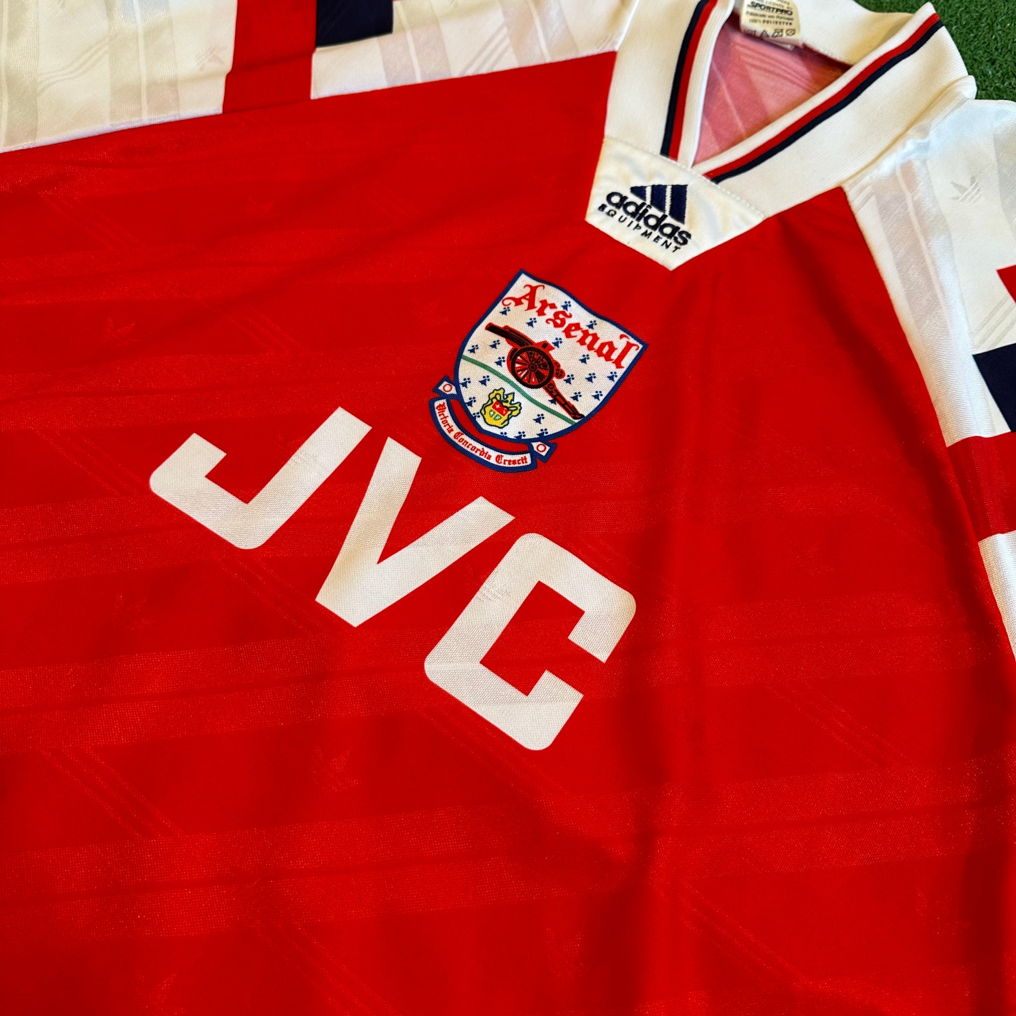 Vintage Arsenal Adidas Sportpro 1993/94 Home Football Kit (XL)