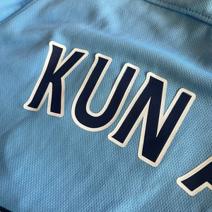 NIke Manchester City #10 Kun Aguero 2015/16 Home Football Kit (L)