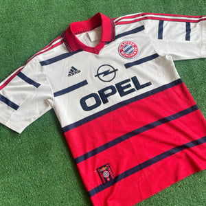 Vintage Adidas FC Bayern Munich #9 Elber 1998/00 Home Away Football Kit (S)