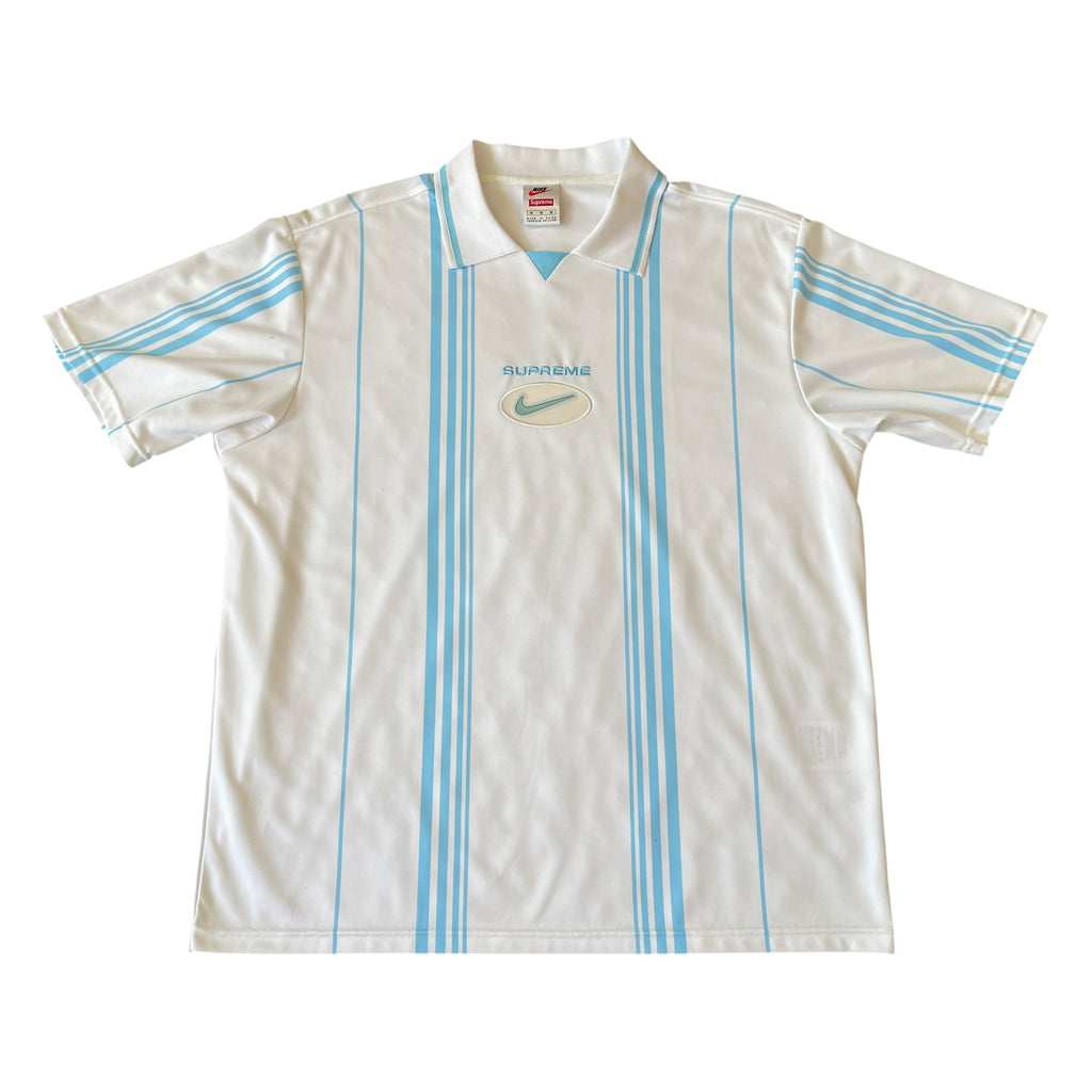 Nike Supreme FW20 Blue White Jewel Soccer Jersey (M)