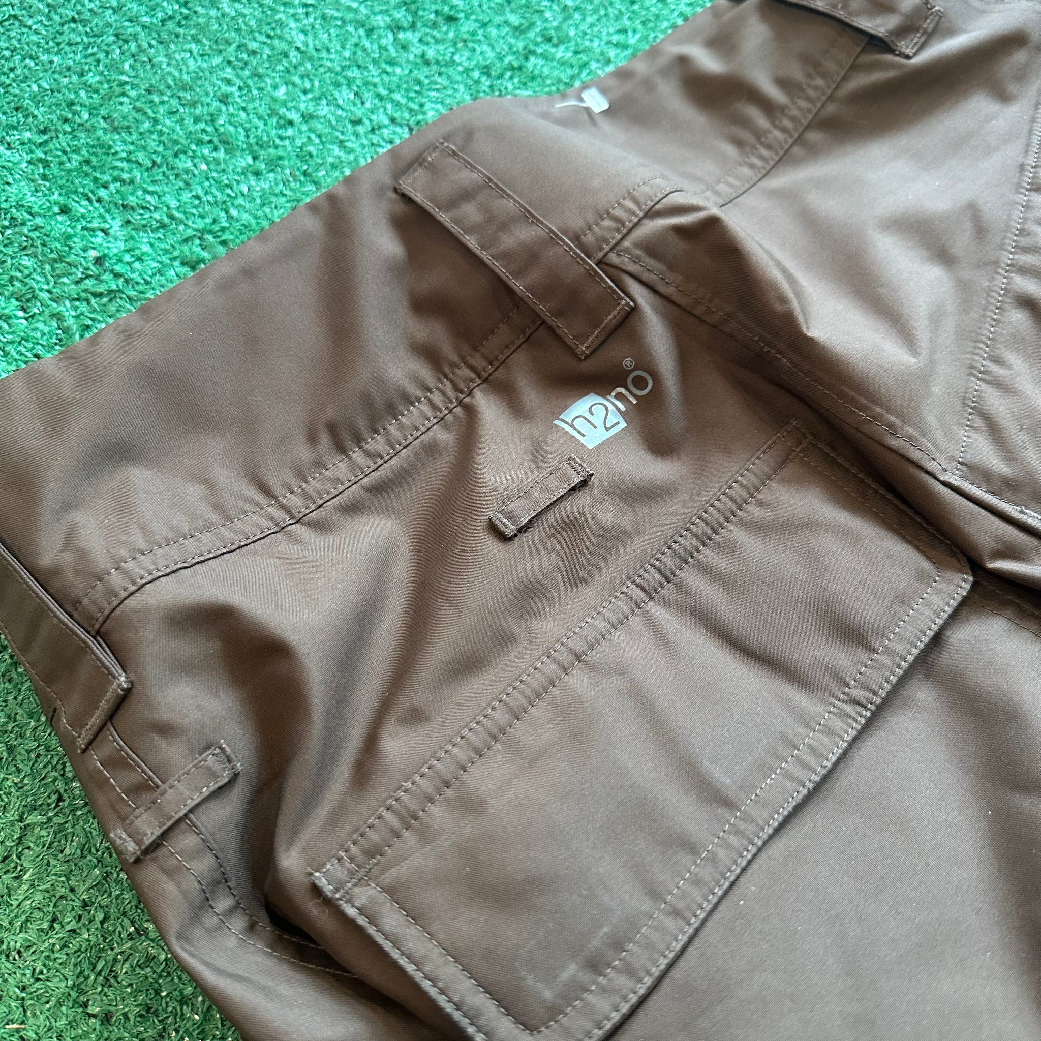 Patagonia H2no Double Layered Brown Multi Pocket Ski Pants (S)