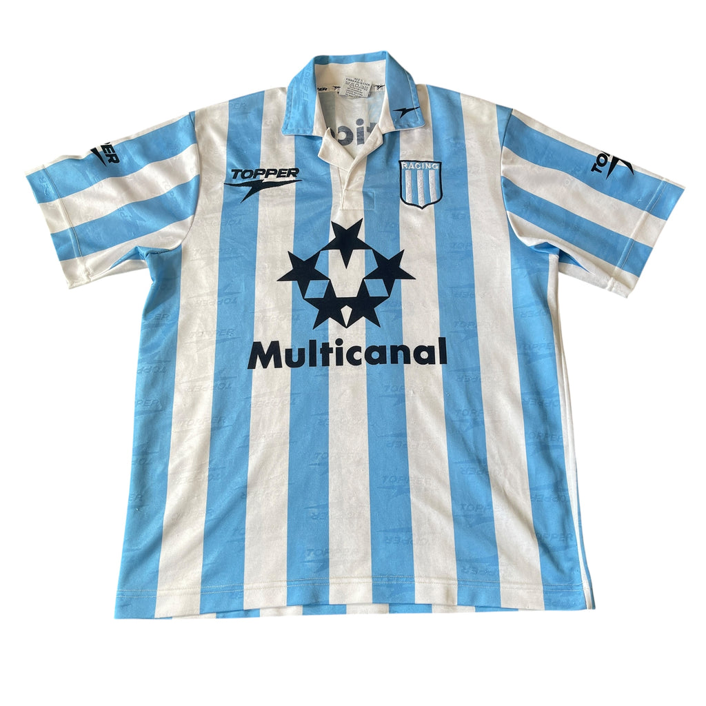 Vintage Topper Racing Club De Avellaneda 1997/98 Home Football Kit (M)