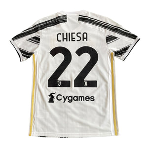 Adidas Juventus FC #22 Chiesa 2020/21 Home Football Kit (S)