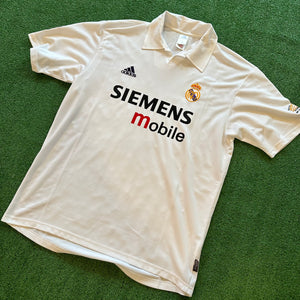 Vintage Adidas Real Madrid #5 Zidane 2002/03 Home Soccer Jersey (L)