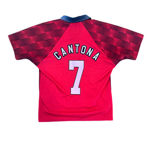 Vintage Umbro Manchester United #7 Cantona 1996/98 Home Soccer Jersey (M)