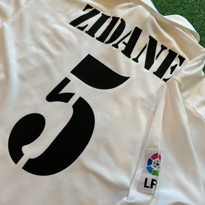 Vintage Adidas Real Madrid #5 Zidane 2002/03 Home Soccer Jersey (L)