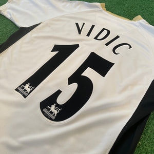 Vintage Nike Manchester United #15 Vidic 2006/07 Away Soccer Jersey (M/L)