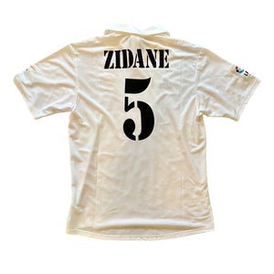 Vintage Adidas Real Madrid #5 Zidane 2002/03 Home Soccer Jersey (L)