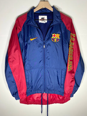 Vintage Nike Barcelona Long-Tail Team Windbreaker Jacket (S)