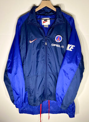 Vintage Nike PSG Long-Tail Team Windbreaker Jacket (XL)