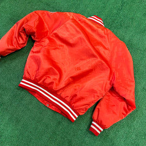 Vintage Wall St Leisure 90s Liverpool FC Bomber Jacket (L)