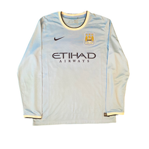 Nike Manchester City #42 Toure Yaya 2013/14 Home Soccer Jersey (L)