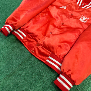 Vintage Wall St Leisure 90s Liverpool FC Bomber Jacket (L)