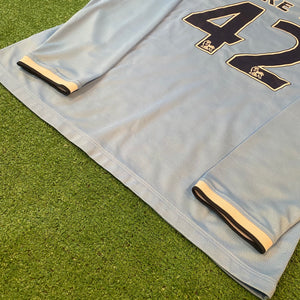 Nike Manchester City #42 Toure Yaya 2013/14 Home Soccer Jersey (L)