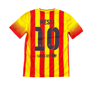 Nike FC Barcelona #10 Messi 2013/14 Away Soccer Jersey (S)