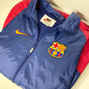 Vintage Nike Barcelona Long-Tail Team Windbreaker Jacket (S)