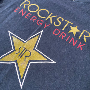 Vintage Fruit of the Loom Rockstar Energy Drink Long Sleeve T-Shirt (L)