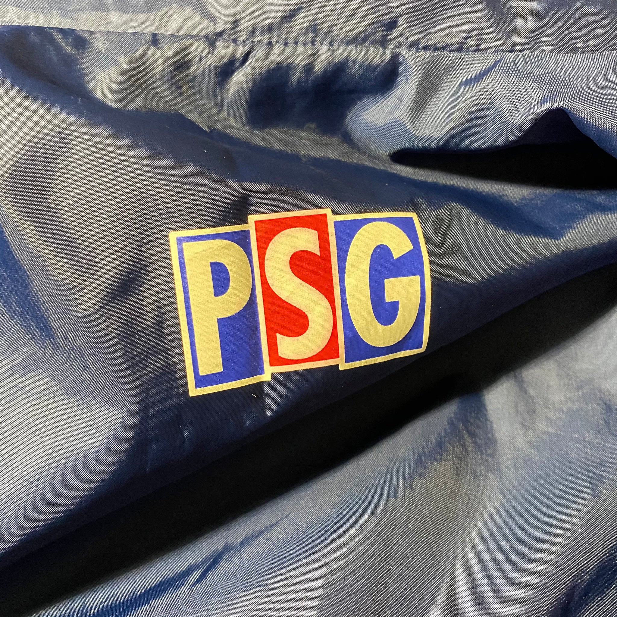 Vintage Nike PSG Long-Tail Team Windbreaker Jacket (XL)