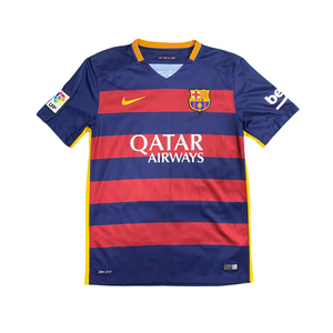 Nike Barcelona FC #9 Suarez 2015/16 Home Jersey (M)