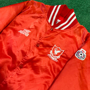 Vintage Wall St Leisure 90s Liverpool FC Bomber Jacket (L)