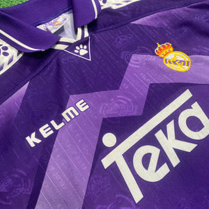 Vintage Kelme Real Madrid 1996/97 Away Soccer Jersey (L/XL)