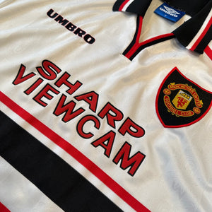 Vintage Umbro Manchester United #9 Cole 1998/99 Away Soccer Jersey (M)