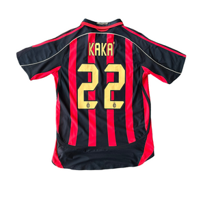 Vintage Adidas AC Milan #22 Kaka 2006/07 Home Soccer Jersey (M)