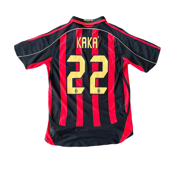 Vintage Adidas AC Milan #22 Kaka 2006/07 Home Soccer Jersey (M