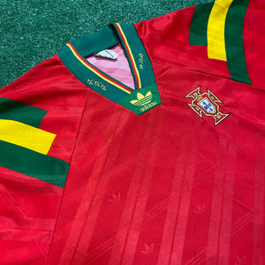 Vintage Adidas Portugal 1992 Home Jersey (XL)