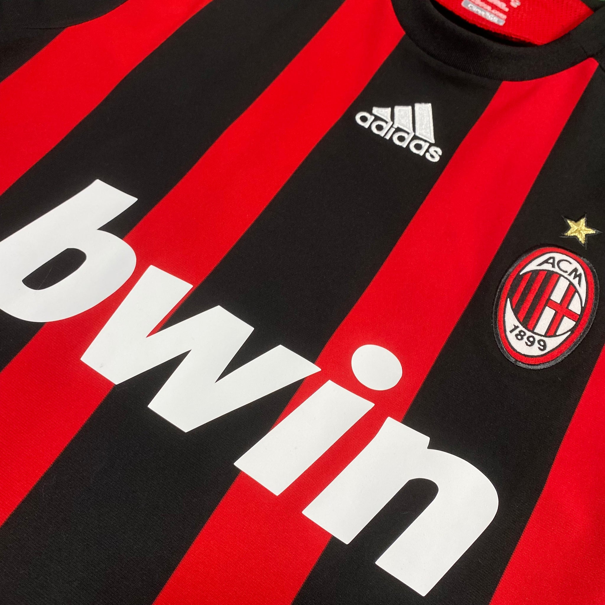 Adidas AC Milan #7 Pato 2008/09 Home Soccer Jersey (M)