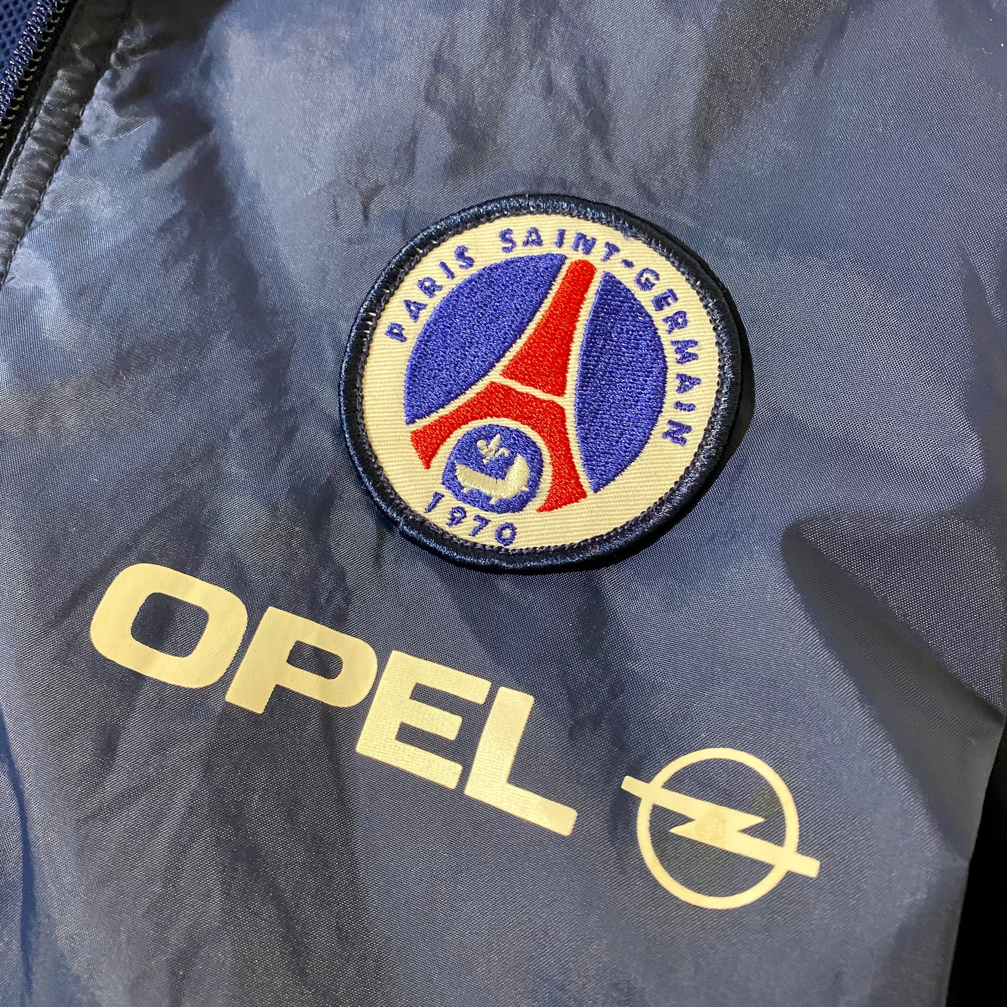 Vintage Nike PSG Long-Tail Team Windbreaker Jacket (XL)