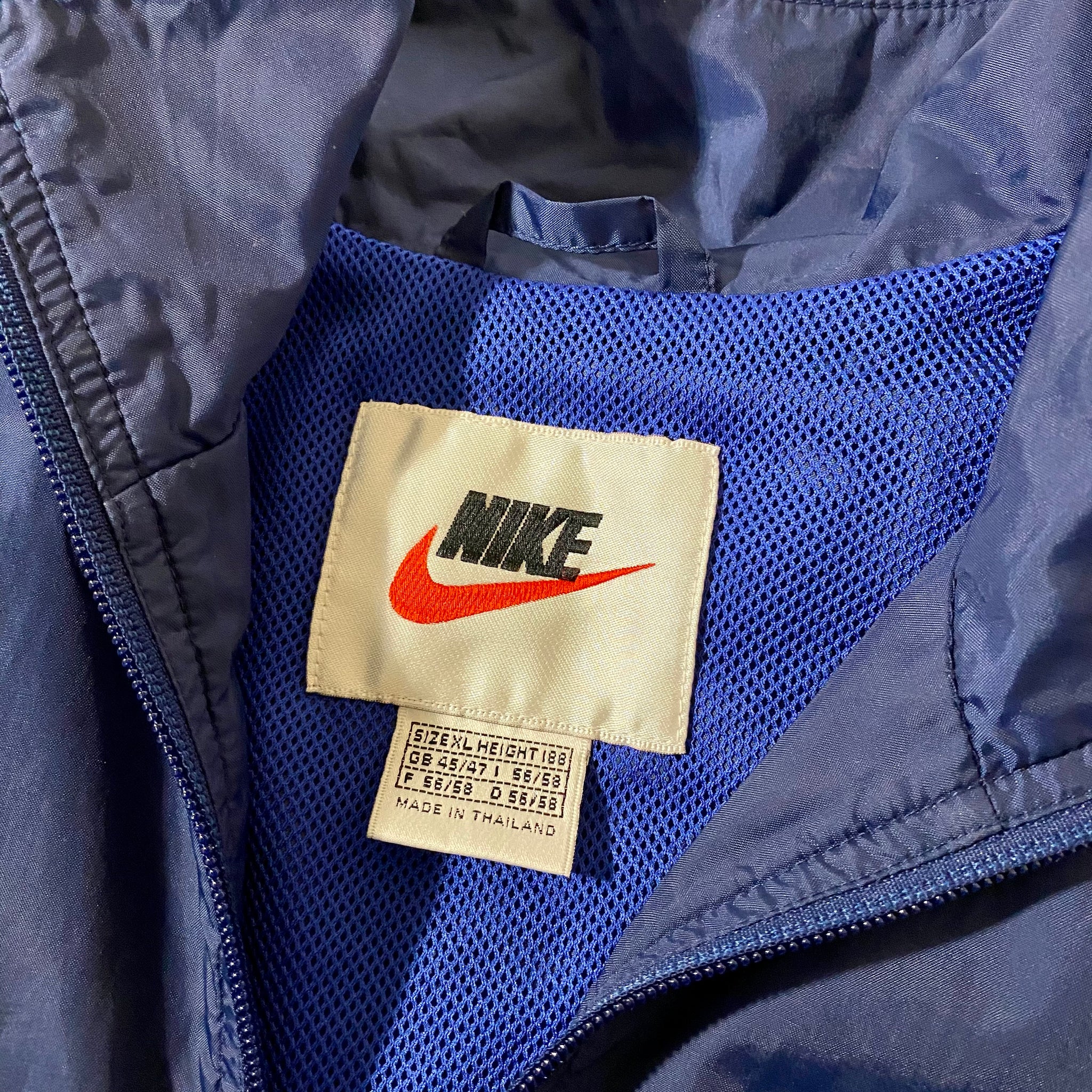 Vintage Nike PSG Long-Tail Team Windbreaker Jacket (XL)