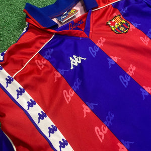 Vintage Kappa FC Barcelona 1993/95 Home Soccer Jersey (L)