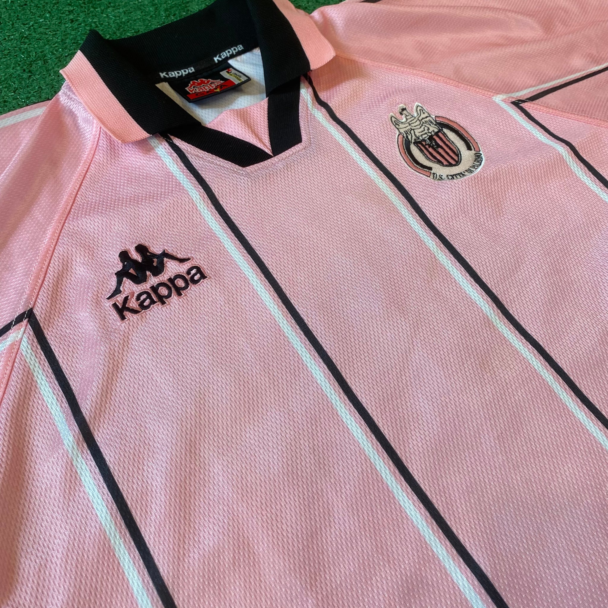 Vintage Kappa Palermo 1998/99 Home Soccer Jersey (L)