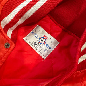 Vintage Wall St Leisure 90s Liverpool FC Bomber Jacket (L)