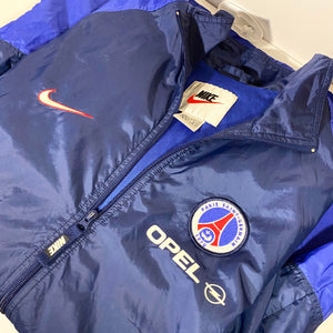 Vintage Nike PSG Long-Tail Team Windbreaker Jacket (XL)