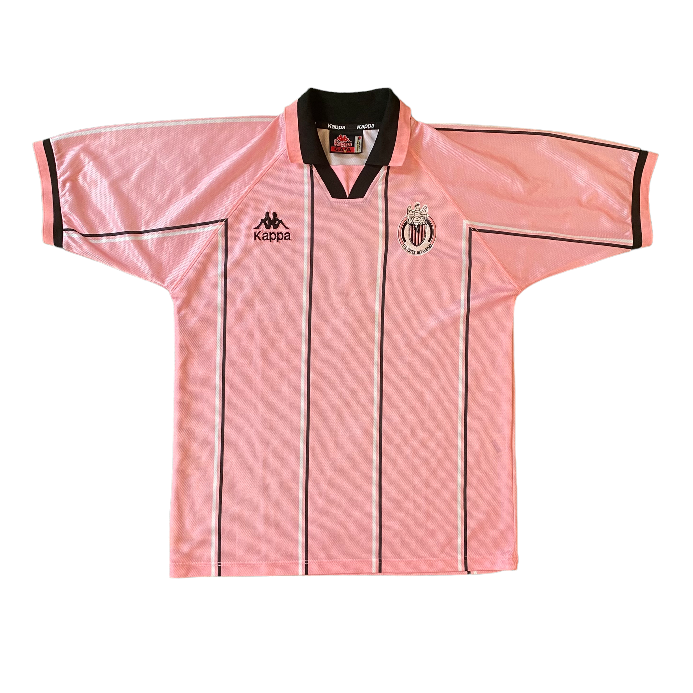 人気の雑貨がズラリ！ Jersey Soccer Home 1998/99 Palermo Kappa Vintage (L) Soccer 2D – ウェア