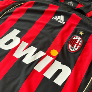 Vintage Adidas AC Milan #22 Kaka 2006/07 Home Soccer Jersey (M)