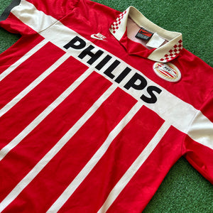 Vintage Nike PSV 1995/96 Home Soccer Jersey (L)